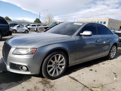 Salvage cars for sale at Littleton, CO auction: 2011 Audi A4 Premium Plus