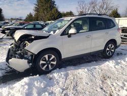 Subaru salvage cars for sale: 2018 Subaru Forester 2.5I Premium