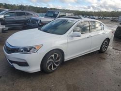 Salvage cars for sale at Harleyville, SC auction: 2017 Honda Accord EXL