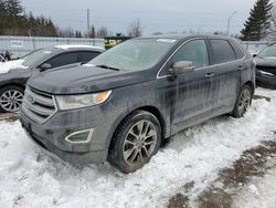 Salvage cars for sale at Bowmanville, ON auction: 2015 Ford Edge Titanium