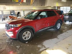 Salvage cars for sale at Indianapolis, IN auction: 2021 Ford Explorer XLT