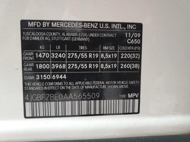 2010 Mercedes-Benz GL 450 4matic