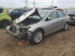 Salvage cars for sale at Elgin, IL auction: 2015 Toyota Camry LE