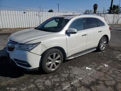 Salvage cars for sale from Copart Van Nuys, CA: 2014 Acura MDX Advance