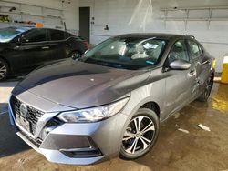 Salvage cars for sale at Chicago Heights, IL auction: 2021 Nissan Sentra SV