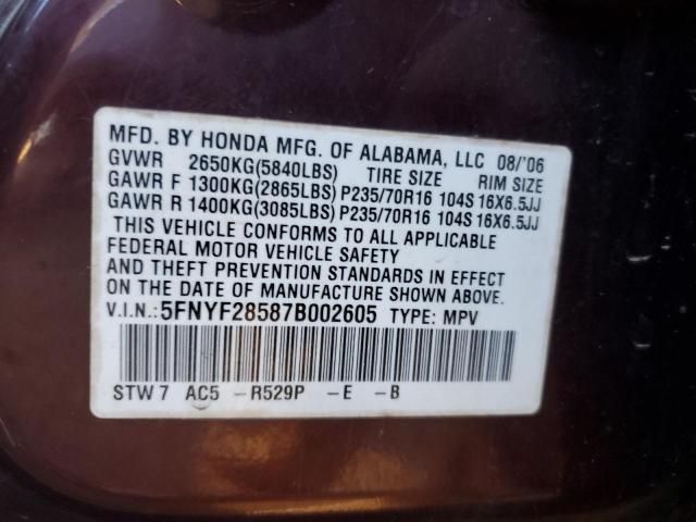 2007 Honda Pilot EXL