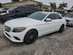 Salvage cars for sale at Opa Locka, FL auction: 2021 Mercedes-Benz C300