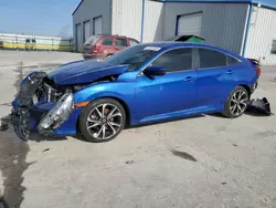 Salvage cars for sale at Tulsa, OK auction: 2018 Honda Civic SI