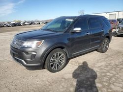 Salvage cars for sale at Kansas City, KS auction: 2019 Ford Explorer Platinum