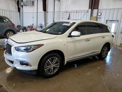 Salvage cars for sale at Franklin, WI auction: 2020 Infiniti QX60 Luxe