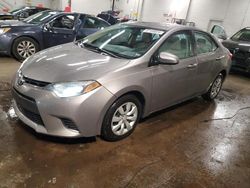 Salvage cars for sale at New Britain, CT auction: 2015 Toyota Corolla L