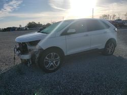 Salvage cars for sale at Riverview, FL auction: 2017 Ford Edge Titanium