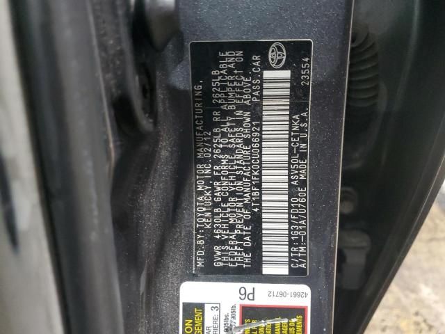 2012 Toyota Camry Base