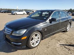 Salvage cars for sale at Houston, TX auction: 2012 Mercedes-Benz C 250