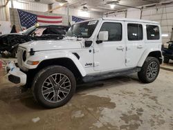 Jeep salvage cars for sale: 2023 Jeep Wrangler Sahara 4XE