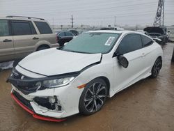 Salvage cars for sale at Elgin, IL auction: 2018 Honda Civic SI