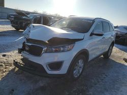 Salvage cars for sale at Kansas City, KS auction: 2016 KIA Sorento LX