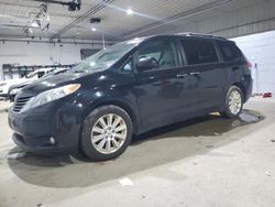 Salvage cars for sale at auction: 2013 Toyota Sienna XLE