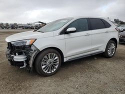 Salvage cars for sale at San Diego, CA auction: 2021 Ford Edge Titanium