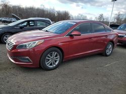 Salvage cars for sale at East Granby, CT auction: 2015 Hyundai Sonata SE