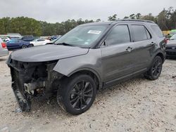 Salvage cars for sale at Houston, TX auction: 2019 Ford Explorer XLT