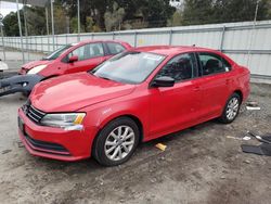 Vehiculos salvage en venta de Copart Savannah, GA: 2015 Volkswagen Jetta SE