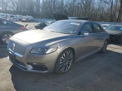 Salvage cars for sale at Glassboro, NJ auction: 2018 Lincoln Continental Reserve