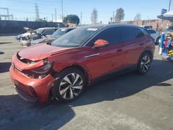 Salvage cars for sale at Wilmington, CA auction: 2021 Volkswagen ID.4 PRO S