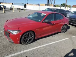 Salvage cars for sale at Van Nuys, CA auction: 2021 Alfa Romeo Giulia Sport