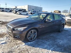 Salvage cars for sale at Chicago Heights, IL auction: 2017 Infiniti Q50 Premium