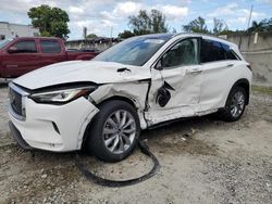 Infiniti qx50 salvage cars for sale: 2022 Infiniti QX50 Luxe