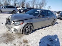 Salvage cars for sale at Cicero, IN auction: 2020 Mercedes-Benz C 300 4matic