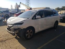 Salvage cars for sale at Hayward, CA auction: 2011 Toyota Sienna LE