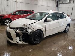 Salvage cars for sale at Franklin, WI auction: 2016 Toyota Corolla ECO