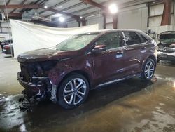 Salvage cars for sale at North Billerica, MA auction: 2017 Ford Edge Sport