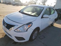 Salvage cars for sale at Sacramento, CA auction: 2017 Nissan Versa S