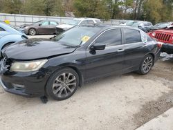 Salvage cars for sale at Greenwell Springs, LA auction: 2015 Honda Accord Sport