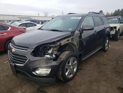 Chevrolet salvage cars for sale: 2016 Chevrolet Equinox LT