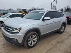 Salvage cars for sale at Oklahoma City, OK auction: 2019 Volkswagen Atlas SE