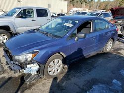 Salvage cars for sale at Exeter, RI auction: 2016 Subaru Impreza