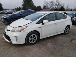 Salvage cars for sale from Copart Finksburg, MD: 2012 Toyota Prius