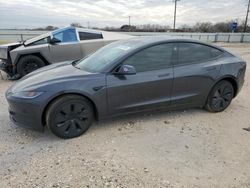 Salvage cars for sale at San Antonio, TX auction: 2024 Tesla Model 3