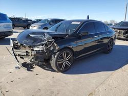 Salvage cars for sale at Grand Prairie, TX auction: 2017 Honda Accord Sport