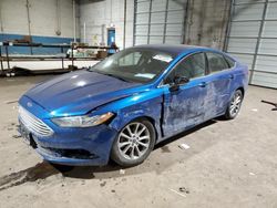 Salvage cars for sale at Woodhaven, MI auction: 2017 Ford Fusion SE