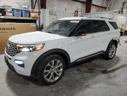 Salvage cars for sale from Copart Oklahoma City, OK: 2021 Ford Explorer Platinum