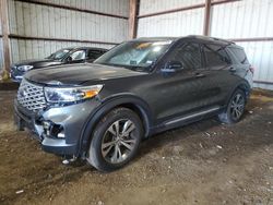 Salvage cars for sale at Houston, TX auction: 2020 Ford Explorer Platinum