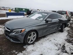 Salvage cars for sale at Brighton, CO auction: 2017 Mercedes-Benz C 300 4matic