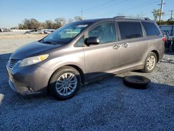 Salvage cars for sale at Riverview, FL auction: 2015 Toyota Sienna XLE