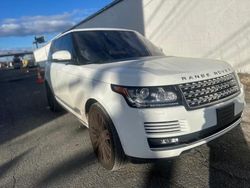 Salvage cars for sale at North Billerica, MA auction: 2016 Land Rover Range Rover Supercharged