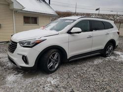 Hyundai salvage cars for sale: 2018 Hyundai Santa FE SE Ultimate